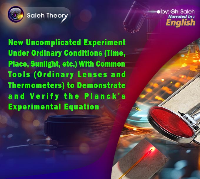 New Uncomplicated Experiment Under Ordinary Conditions (Time, Place, Sunlight, etc.) With Common Tools (Ordinary Lenses and Thermometers) to Demonstrate and Verify the Planck's Experimental Equation
