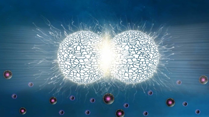 A Simple Explanation of the Collision of Two Protons in a Particle Accelerator in the Universe