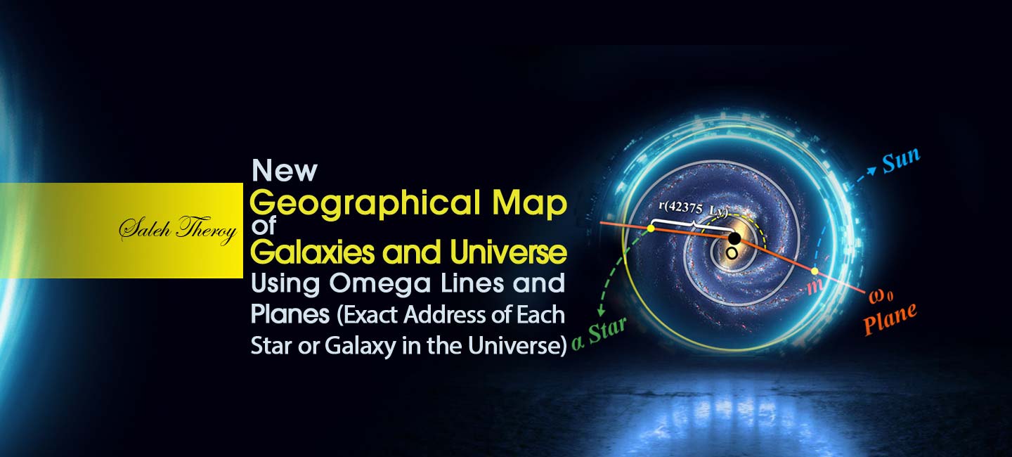 New Geographical Map of Galaxies and Universe by Using Omega Lines and Planes (The Exact Address of Each Star or Galaxy in the Universe)