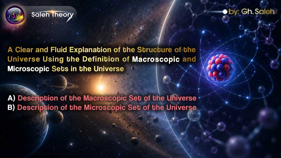 A Clear and Fluid Explanation of the Structure of the Universe Using the Definition of Macroscopic and Microscopic Sets in the Universe