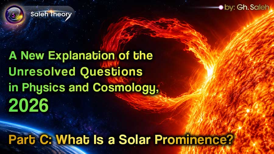 A New Explanation of the Unresolved Questions in Physics and Cosmology, 2026 – Part C: What Is a Solar Prominence?