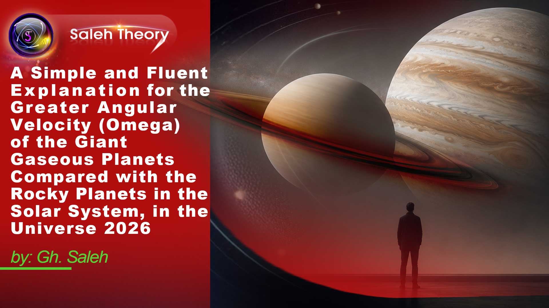 A Simple and Fluent Explanation for the Greater Angular Velocity (Omega) of the Giant Gaseous Planets Compared with the Rocky Planets in the Solar System, in the Universe 2026