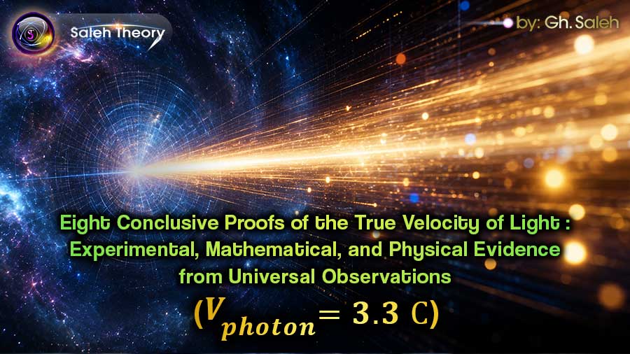 Eight Conclusive Proofs of the True Velocity of Light: Experimental, Mathematical, and Physical Evidence from Universal Observations (V<sub>photon</sub> =3.3 C)