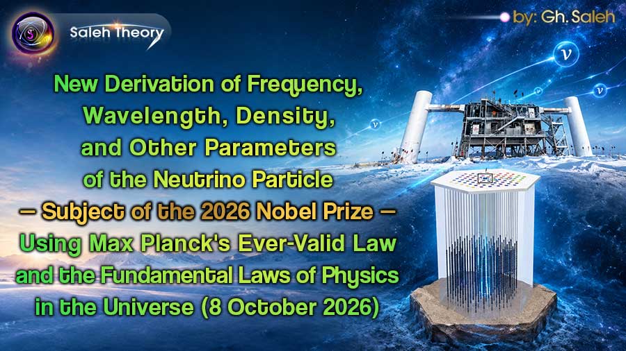 New Derivation of Frequency, Wavelength, Density, and Other Parameters of the Neutrino Particle — Subject of the 2026 Nobel Prize — Using Max Planck's Ever-Valid Law and the Fundamental Laws of Physics in the Universe (8 October 2026)