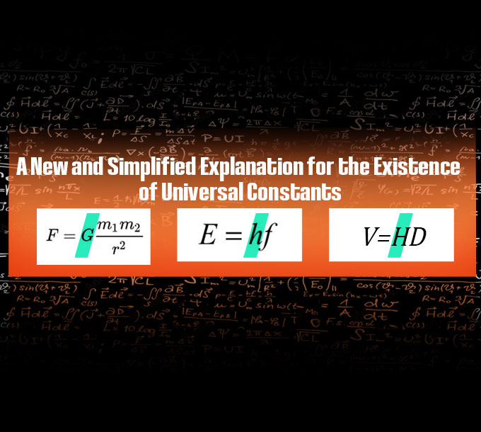 A New and Simplified Explanation for the Existence of Universal Constants