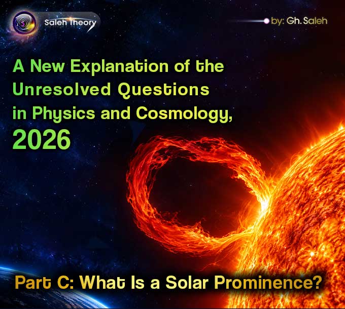 A New Explanation of the Unresolved Questions in Physics and Cosmology, 2026 – Part C: What Is a Solar Prominence?